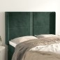 vidaXL Kopfteil mit Ohren Dunkelgrün 147x16x118/128 cm Samt vidaXL Kopfteil mit Ohren Dunkelgrün 147x16x118/128 cm Samt
