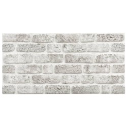 vidaXL 3D-Wandpaneele 10 Stk. Hellgrau Backstein-Optik EPS