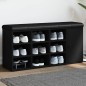 vidaXL Schuhbank Schwarz 102x32x50 cm Holzwerkstoff vidaXL Schuhbank Schwarz 102x32x50 cm Holzwerkstoff