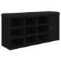 vidaXL Schuhbank Schwarz 102x32x50 cm Holzwerkstoff vidaXL Schuhbank Schwarz 102x32x50 cm Holzwerkstoff