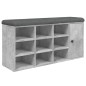 vidaXL Schuhbank Betongrau 102x32x50 cm Holzwerkstoff vidaXL Schuhbank Betongrau 102x32x50 cm Holzwerkstoff