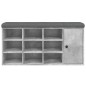 vidaXL Schuhbank Betongrau 102x32x50 cm Holzwerkstoff vidaXL Schuhbank Betongrau 102x32x50 cm Holzwerkstoff