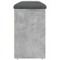 vidaXL Schuhbank Betongrau 102x32x50 cm Holzwerkstoff vidaXL Schuhbank Betongrau 102x32x50 cm Holzwerkstoff