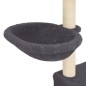 vidaXL Kratzbaum mit Sisal-Kratzsäulen Dunkelgrau 83 cm vidaXL Kratzbaum mit Sisal-Kratzsäulen Dunkelgrau 83 cm