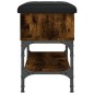 vidaXL Schuhbank Räuchereiche 62x32x45 cm Holzwerkstoff vidaXL Schuhbank Räuchereiche 62x32x45 cm Holzwerkstoff