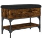 vidaXL Schuhbank Räuchereiche 62x32x45 cm Holzwerkstoff vidaXL Schuhbank Räuchereiche 62x32x45 cm Holzwerkstoff