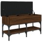vidaXL Schuhbank Braun Eichen-Optik 82x32x45 cm Holzwerkstoff vidaXL Schuhbank Braun Eichen-Optik 82x32x45 cm Holzwerkstoff