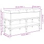 vidaXL Schuhbank Braun Eichen-Optik 82x32x45 cm Holzwerkstoff vidaXL Schuhbank Braun Eichen-Optik 82x32x45 cm Holzwerkstoff