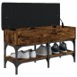 vidaXL Schuhbank Räuchereiche 82x32x45 cm Holzwerkstoff vidaXL Schuhbank Räuchereiche 82x32x45 cm Holzwerkstoff