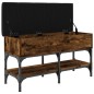 vidaXL Schuhbank Räuchereiche 82x32x45 cm Holzwerkstoff vidaXL Schuhbank Räuchereiche 82x32x45 cm Holzwerkstoff
