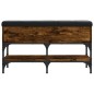 vidaXL Schuhbank Räuchereiche 82x32x45 cm Holzwerkstoff vidaXL Schuhbank Räuchereiche 82x32x45 cm Holzwerkstoff
