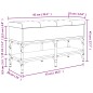 vidaXL Schuhbank Räuchereiche 82x32x45 cm Holzwerkstoff vidaXL Schuhbank Räuchereiche 82x32x45 cm Holzwerkstoff