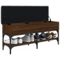 vidaXL Schuhbank Braun Eichen-Optik 102x32x45 cm Holzwerkstoff vidaXL Schuhbank Braun Eichen-Optik 102x32x45 cm Holzwerkstoff