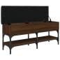 vidaXL Schuhbank Braun Eichen-Optik 102x32x45 cm Holzwerkstoff vidaXL Schuhbank Braun Eichen-Optik 102x32x45 cm Holzwerkstoff