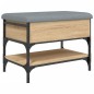 vidaXL Schuhbank Sonoma-Eiche 62x42x45 cm Holzwerkstoff vidaXL Schuhbank Sonoma-Eiche 62x42x45 cm Holzwerkstoff