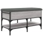 vidaXL Schuhbank Grau Sonoma 82x42x45 cm Holzwerkstoff vidaXL Schuhbank Grau Sonoma 82x42x45 cm Holzwerkstoff