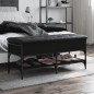 vidaXL Schuhbank Schwarz 102x42x45 cm Holzwerkstoff vidaXL Schuhbank Schwarz 102x42x45 cm Holzwerkstoff