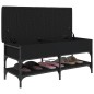vidaXL Schuhbank Schwarz 102x42x45 cm Holzwerkstoff vidaXL Schuhbank Schwarz 102x42x45 cm Holzwerkstoff