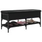 vidaXL Schuhbank Schwarz 102x42x45 cm Holzwerkstoff vidaXL Schuhbank Schwarz 102x42x45 cm Holzwerkstoff