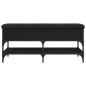 vidaXL Schuhbank Schwarz 102x42x45 cm Holzwerkstoff vidaXL Schuhbank Schwarz 102x42x45 cm Holzwerkstoff