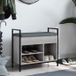 vidaXL Schuhbank Grau Sonoma 65,5x32x57,5 cm Holzwerkstoff vidaXL Schuhbank Grau Sonoma 65,5x32x57,5 cm Holzwerkstoff