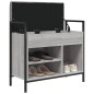 vidaXL Schuhbank Grau Sonoma 65,5x32x57,5 cm Holzwerkstoff vidaXL Schuhbank Grau Sonoma 65,5x32x57,5 cm Holzwerkstoff