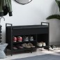 vidaXL Schuhbank Schwarz 85,5x32x57,5 cm Holzwerkstoff vidaXL Schuhbank Schwarz 85,5x32x57,5 cm Holzwerkstoff