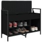 vidaXL Schuhbank Schwarz 85,5x32x57,5 cm Holzwerkstoff vidaXL Schuhbank Schwarz 85,5x32x57,5 cm Holzwerkstoff