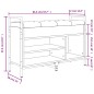 vidaXL Schuhbank Schwarz 85,5x32x57,5 cm Holzwerkstoff vidaXL Schuhbank Schwarz 85,5x32x57,5 cm Holzwerkstoff