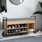 vidaXL Schuhbank Sonoma-Eiche 105,5x32x57,5 cm Holzwerkstoff vidaXL Schuhbank Sonoma-Eiche 105,5x32x57,5 cm Holzwerkstoff