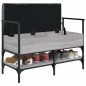 vidaXL Schuhbank Grau Sonoma 85,5x42x57,5 cm Holzwerkstoff vidaXL Schuhbank Grau Sonoma 85,5x42x57,5 cm Holzwerkstoff