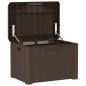 vidaXL Gartentruhe Braun 125 L PP vidaXL Gartentruhe Braun 125 L PP
