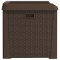vidaXL Gartentruhe Braun 125 L PP vidaXL Gartentruhe Braun 125 L PP