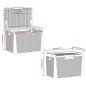 vidaXL Gartentruhe Braun 125 L PP vidaXL Gartentruhe Braun 125 L PP
