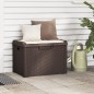 vidaXL Gartentruhe mit Sitzkissen Braun 125 L PP vidaXL Gartentruhe mit Sitzkissen Braun 125 L PP