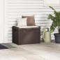 vidaXL Gartentruhe mit Sitzkissen Braun 125 L PP vidaXL Gartentruhe mit Sitzkissen Braun 125 L PP