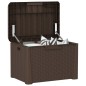vidaXL Gartentruhe mit Sitzkissen Braun 125 L PP vidaXL Gartentruhe mit Sitzkissen Braun 125 L PP