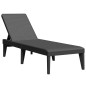 vidaXL Sonnenliege Anthrazit 186x60x29 cm PP vidaXL Sonnenliege Anthrazit 186x60x29 cm PP