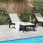 vidaXL Sonnenliege Anthrazit 186x60x29 cm PP vidaXL Sonnenliege Anthrazit 186x60x29 cm PP