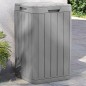 vidaXL Outdoor-Mülltonne Grau 38x38x65 cm PP vidaXL Outdoor-Mülltonne Grau 38x38x65 cm PP