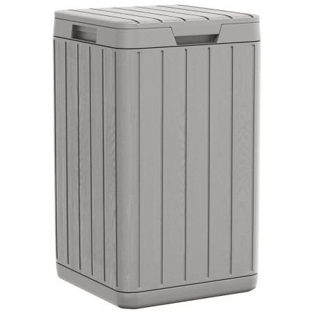 vidaXL Outdoor-Mülltonne Grau 38x38x65 cm PP