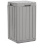 vidaXL Outdoor-Mülltonne Grau 38x38x65 cm PP vidaXL Outdoor-Mülltonne Grau 38x38x65 cm PP