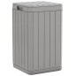 vidaXL Outdoor-Mülltonne Grau 38x38x65 cm PP vidaXL Outdoor-Mülltonne Grau 38x38x65 cm PP
