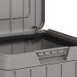 vidaXL Outdoor-Mülltonne Grau 38x38x65 cm PP vidaXL Outdoor-Mülltonne Grau 38x38x65 cm PP