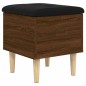 vidaXL Sitzbank mit Stauraum Braun Eichen-Optik 42x42x46 cm vidaXL Sitzbank mit Stauraum Braun Eichen-Optik 42x42x46 cm