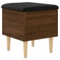 vidaXL Sitzbank mit Stauraum Braun Eichen-Optik 42x42x46 cm vidaXL Sitzbank mit Stauraum Braun Eichen-Optik 42x42x46 cm