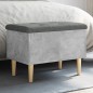 vidaXL Sitzbank mit Stauraum Betongrau 62x42x46 cm Holzwerkstoff vidaXL Sitzbank mit Stauraum Betongrau 62x42x46 cm Holzwerkstoff