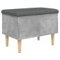 vidaXL Sitzbank mit Stauraum Betongrau 62x42x46 cm Holzwerkstoff vidaXL Sitzbank mit Stauraum Betongrau 62x42x46 cm Holzwerkstoff