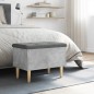 vidaXL Sitzbank mit Stauraum Betongrau 62x42x46 cm Holzwerkstoff vidaXL Sitzbank mit Stauraum Betongrau 62x42x46 cm Holzwerkstoff