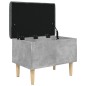 vidaXL Sitzbank mit Stauraum Betongrau 62x42x46 cm Holzwerkstoff vidaXL Sitzbank mit Stauraum Betongrau 62x42x46 cm Holzwerkstoff